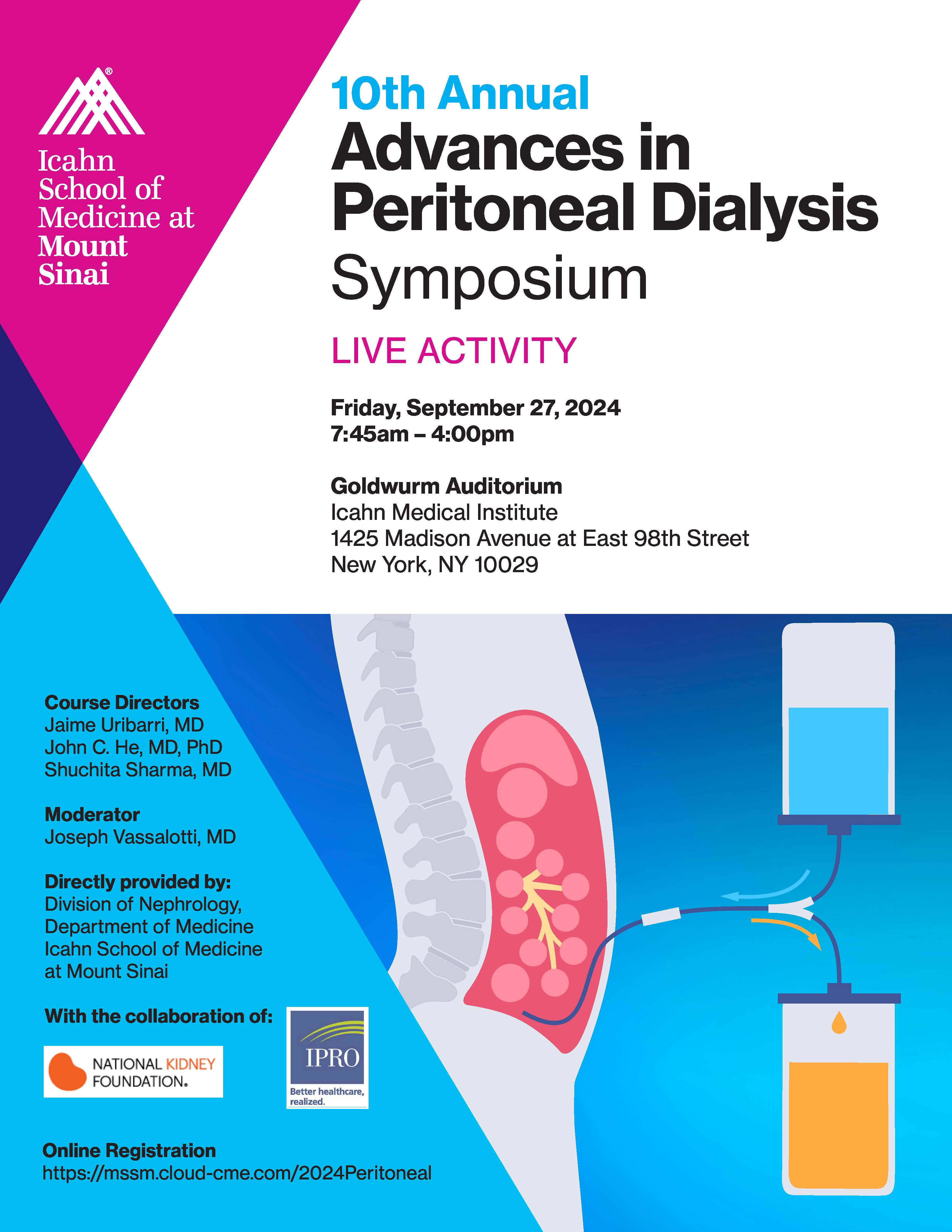 11th Annual Advances in Peritoneal Dialysis Symposium Banner